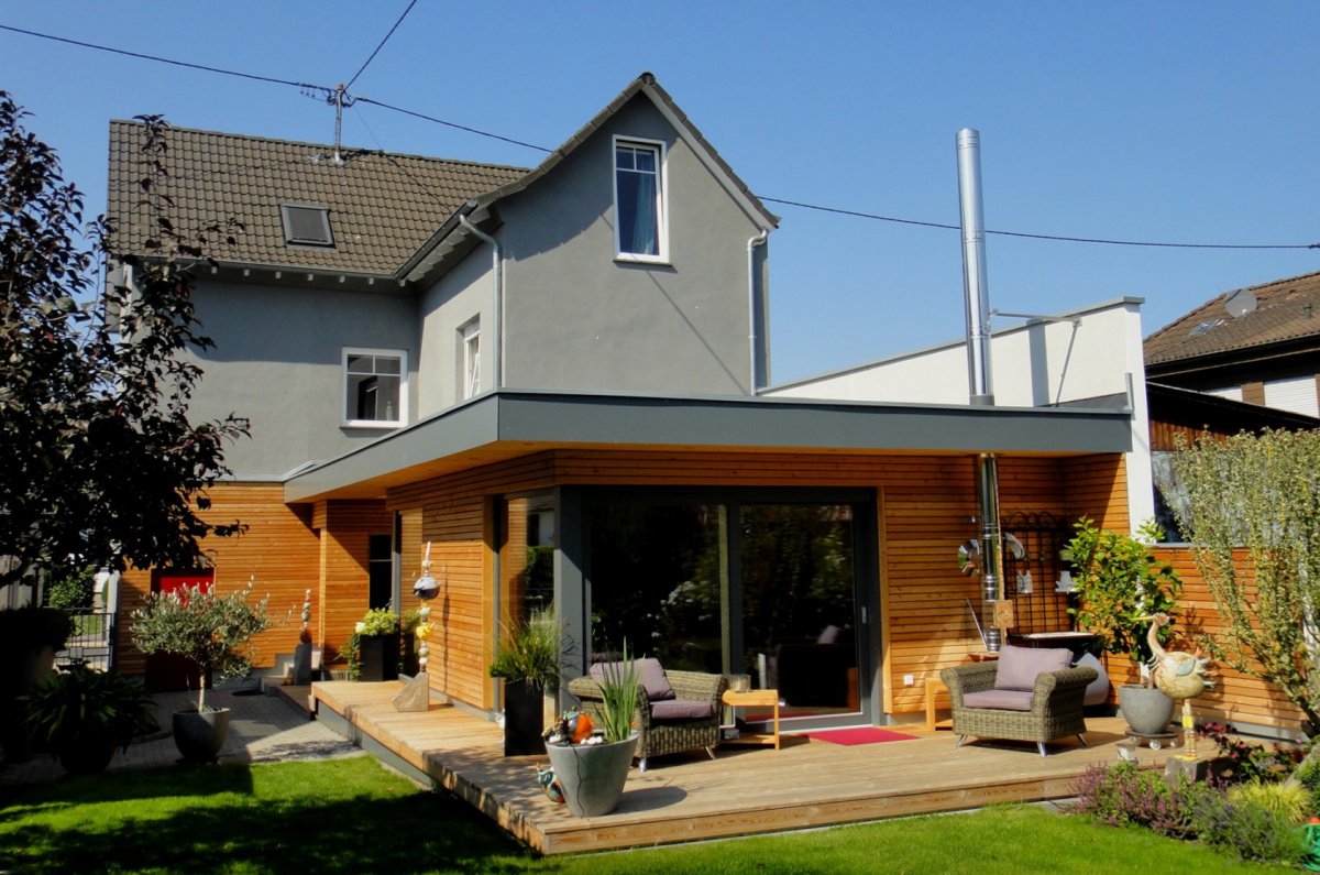Anbau Einfamilienholzhaus barrierefrei